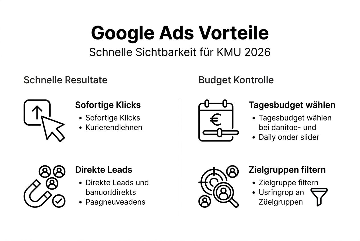 Infografik: Die wichtigsten Vorteile von Google Ads für kleine und mittlere Unternehmen
