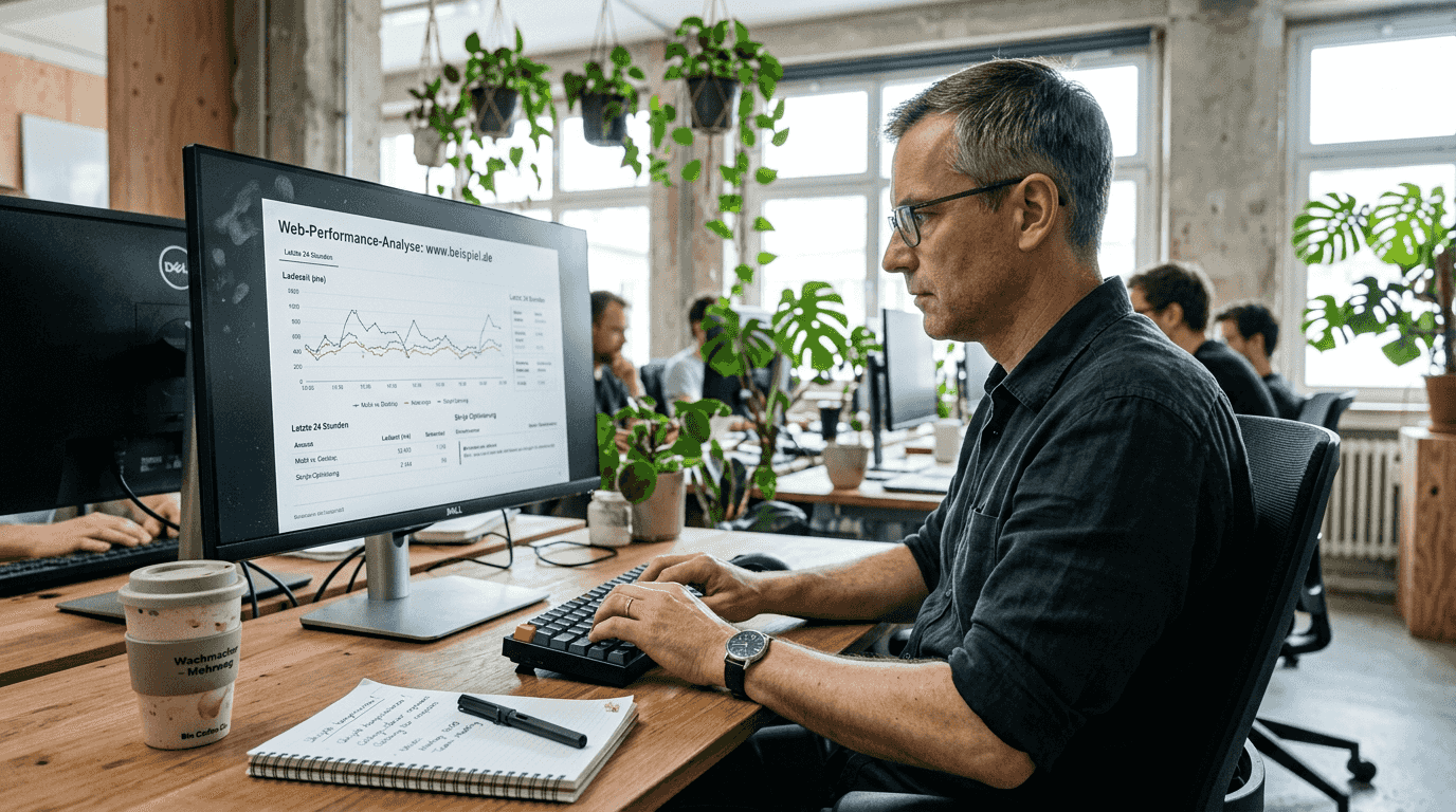 Analyse der Core Web Vitals auf dem Desktop