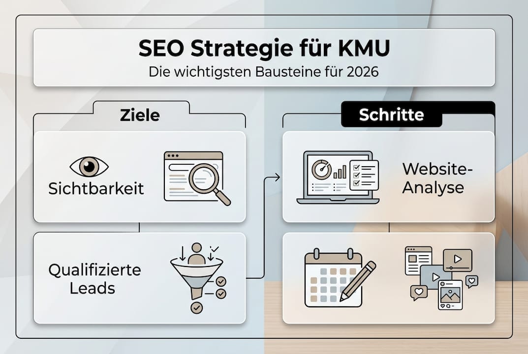 Die Infografik bietet einen anschaulichen Überblick über unsere SEO-Strategie.