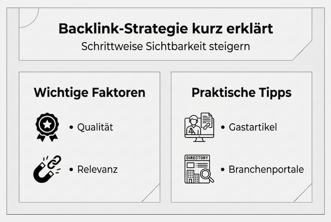 Grafische Übersicht: So entwickelst du eine erfolgreiche Backlink-Strategie