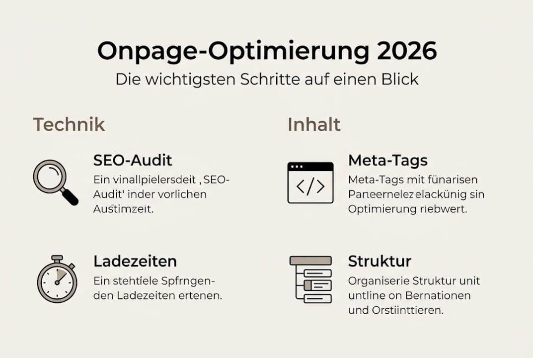 Infografik: Die wichtigsten Schritte zur erfolgreichen Onpage-Optimierung