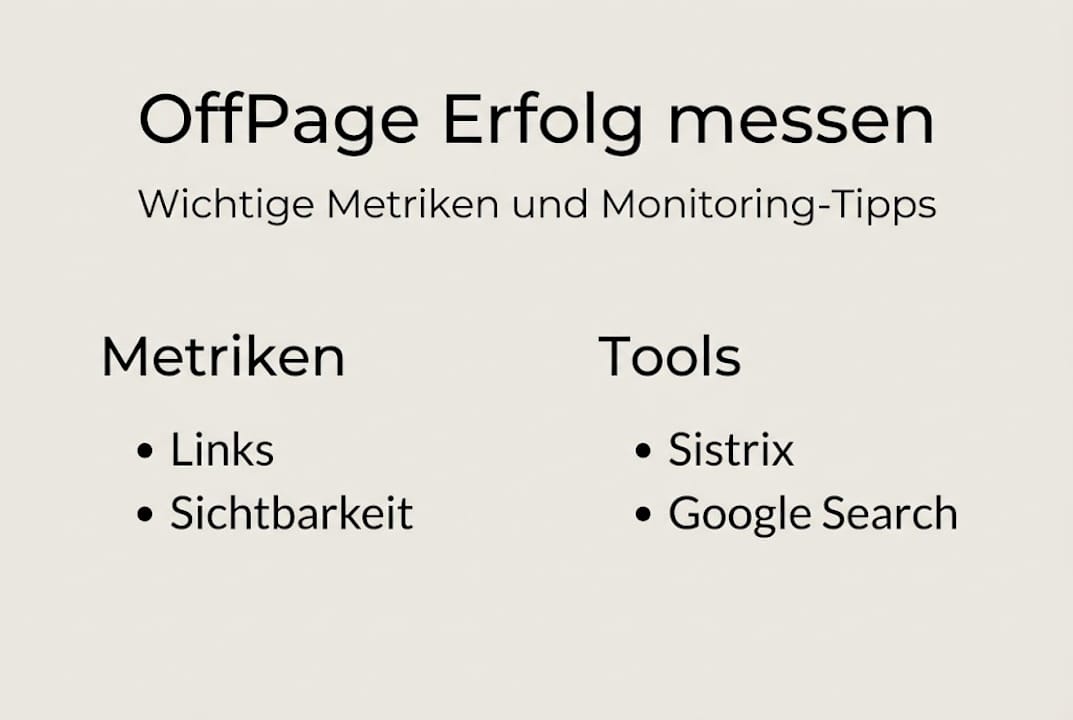Infografik: So messen Sie den Erfolg Ihrer OffPage-SEO-Maßnahmen