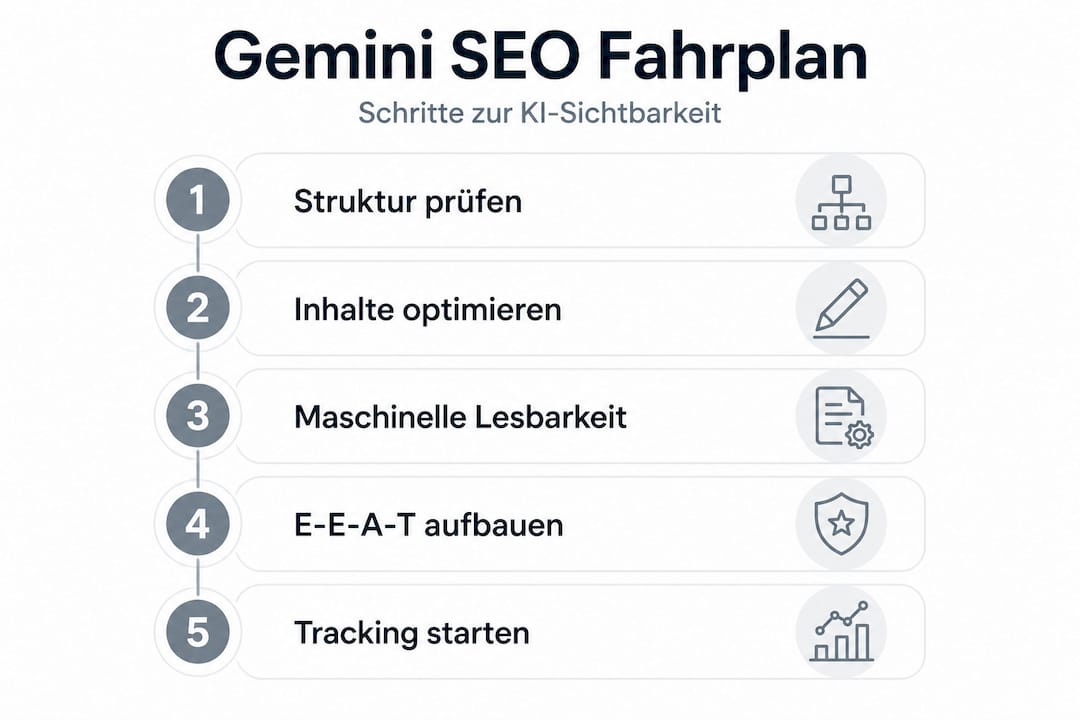 Der Gemini SEO-Prozess auf einen Blick: So gehen Sie Schritt für Schritt vor