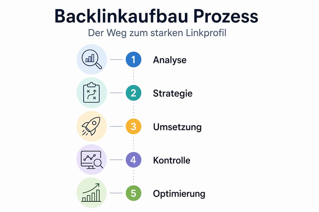 Anschauliche Übersicht: So gelingt der Backlink-Aufbau Schritt für Schritt