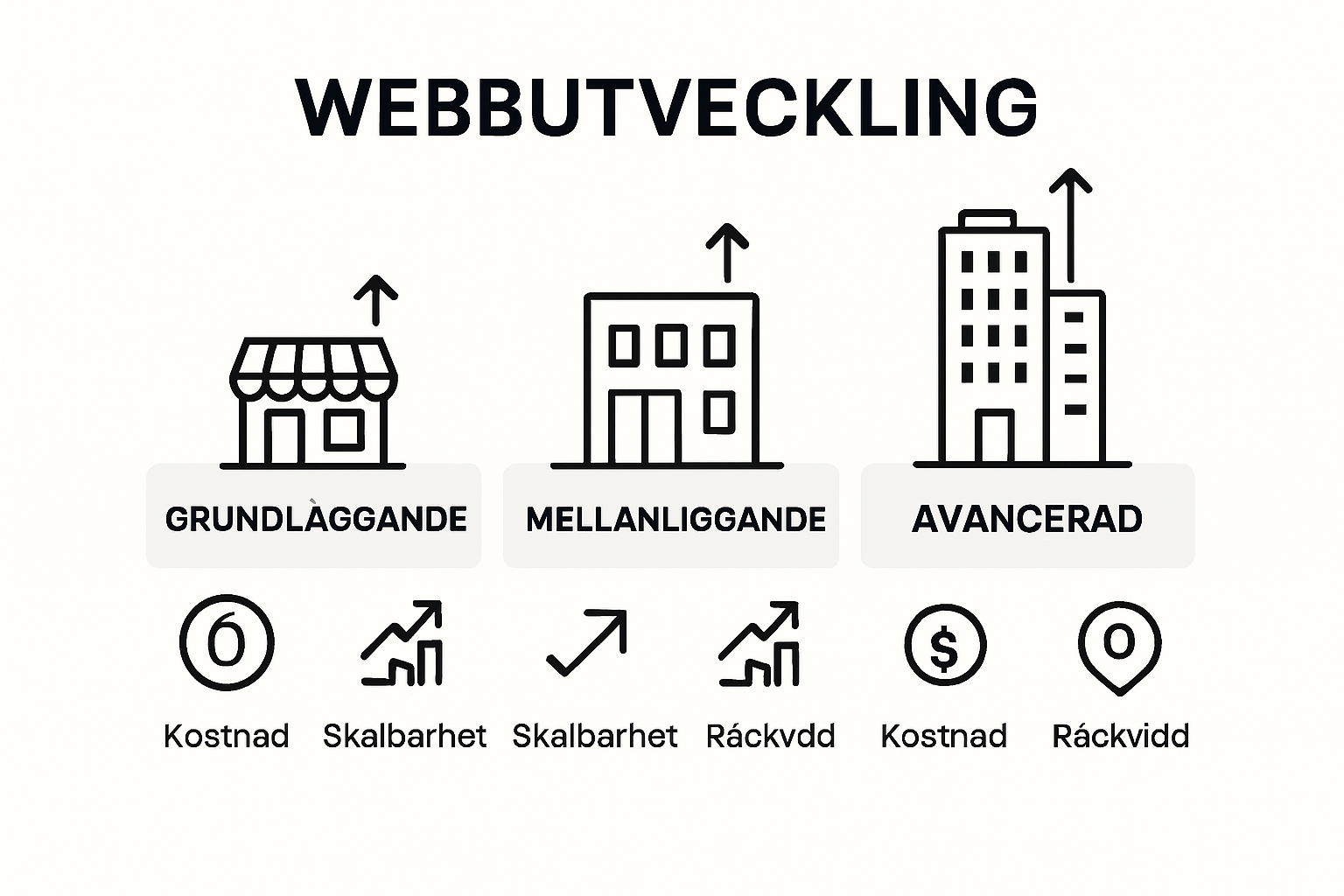 Grafisk översikt: Så mycket investeras i webbutveckling