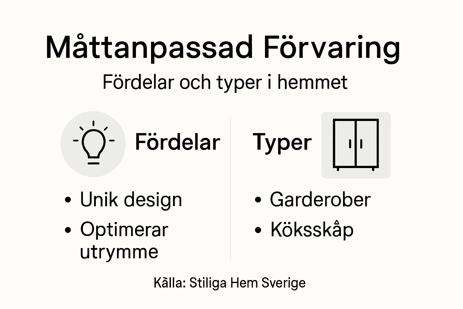 Illustration: Så kan måttbeställd förvaring göra vardagen enklare – fördelar och olika lösningar