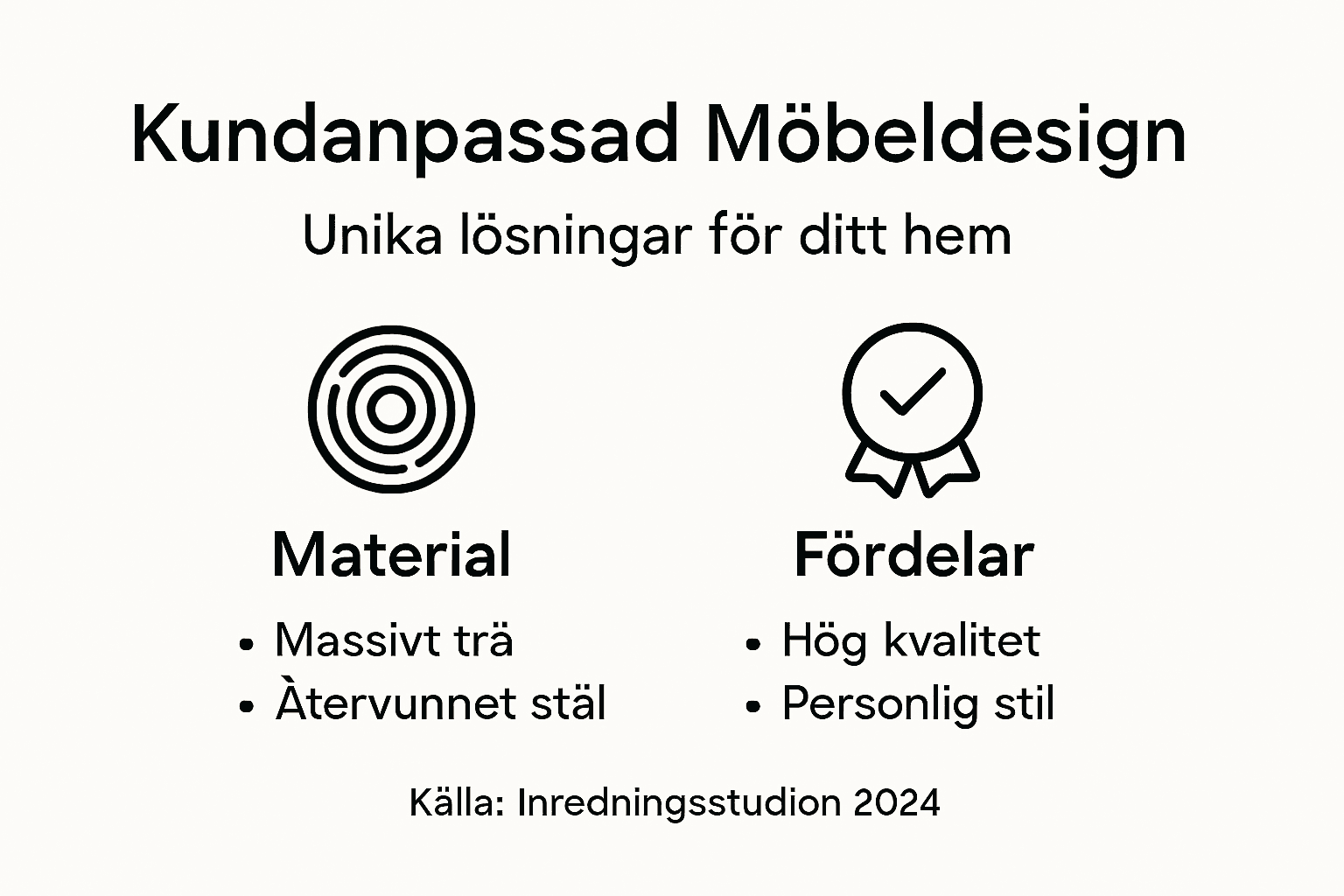 Infografik: Därför ska du välja skräddarsydda möbler – alla fördelar samlade