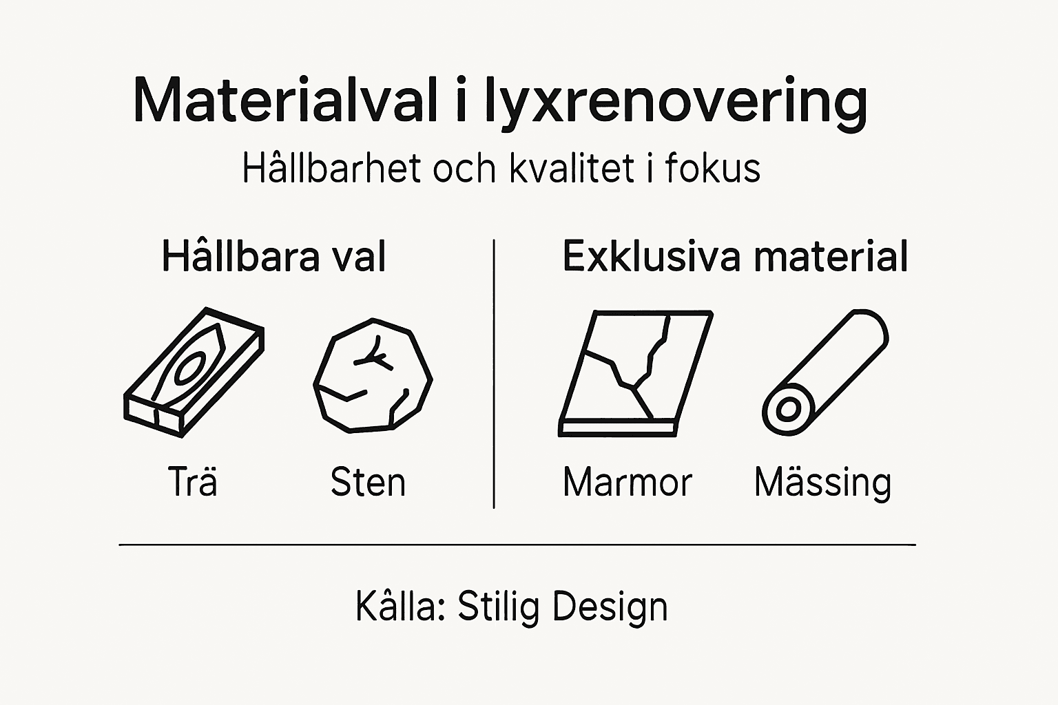 Informationsgrafik: Så väljer du hållbara material