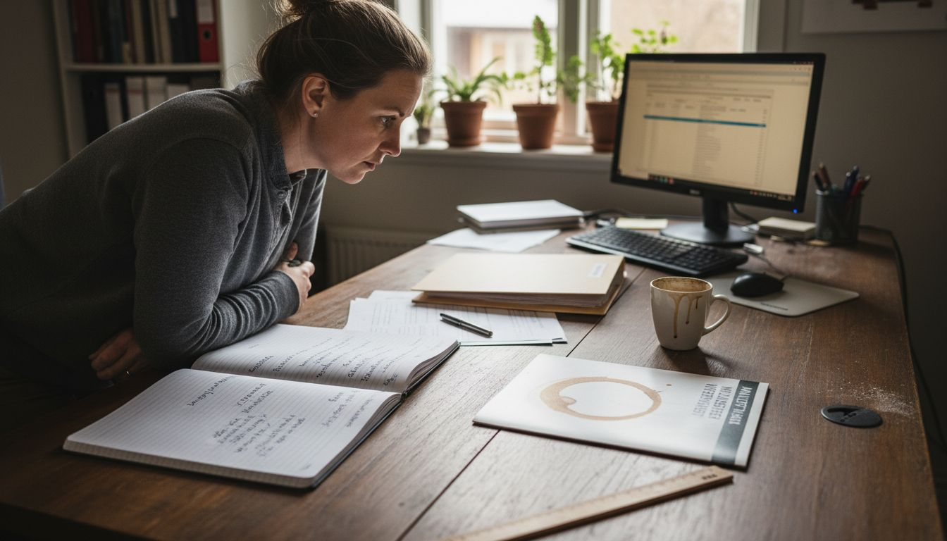 En kvinna sitter på sitt kontor och jämför olika verktyg för webbanalys.
