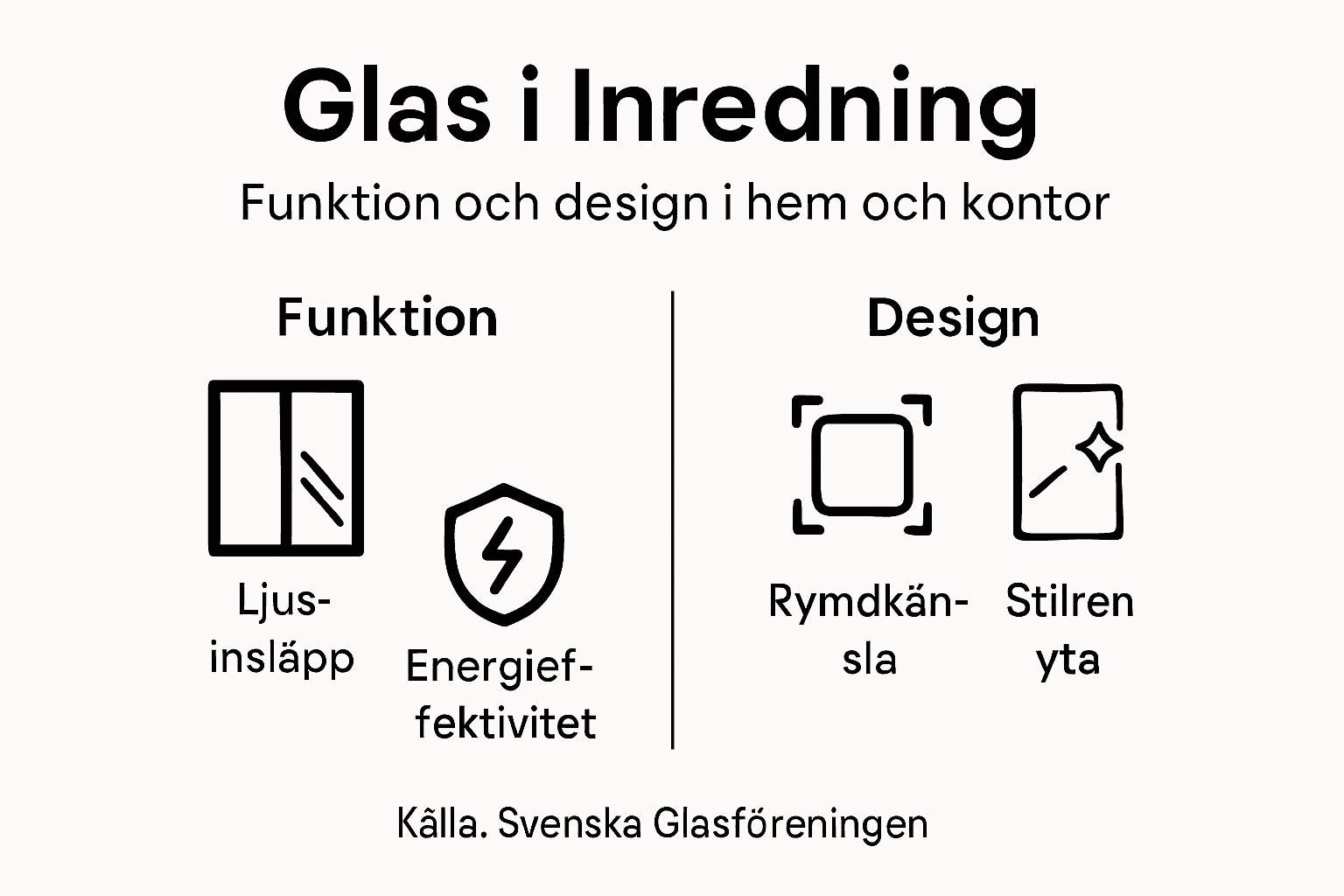 En överskådlig guide till glasets funktion och design