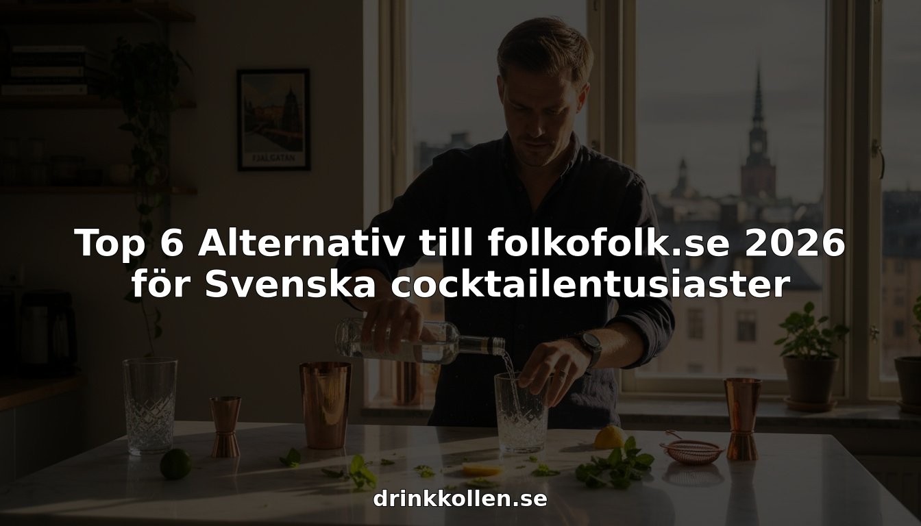 Cocktailfantast som gärna experimenterar och blandar drinkar i hemmabaren
