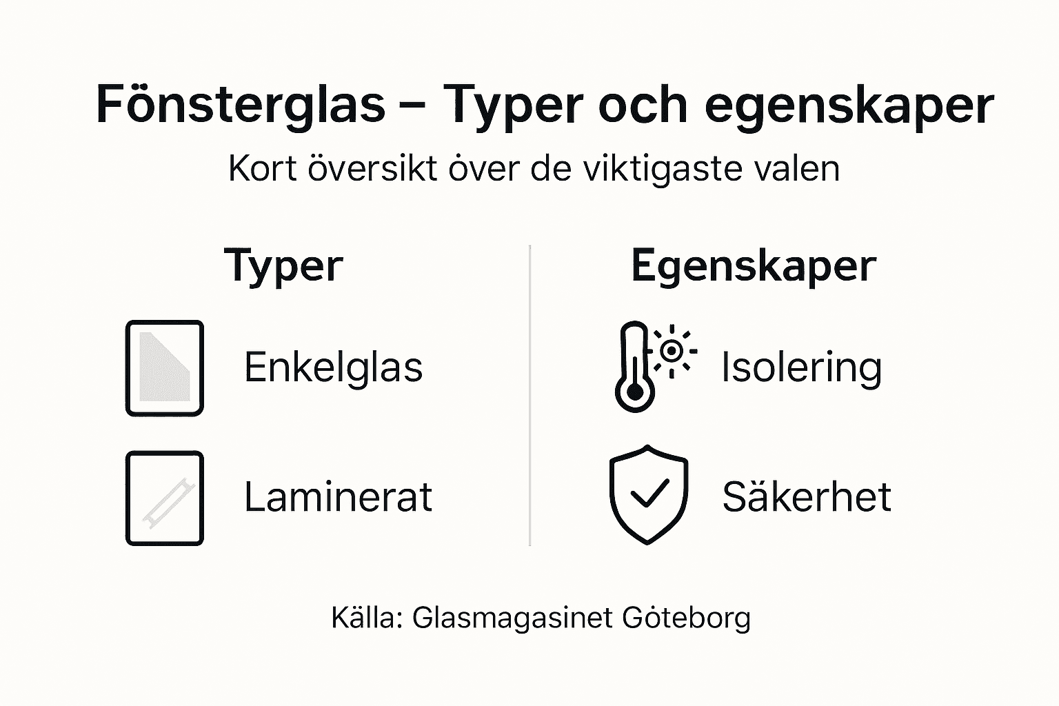 Guide: Olika typer av fönsterglas och deras egenskaper