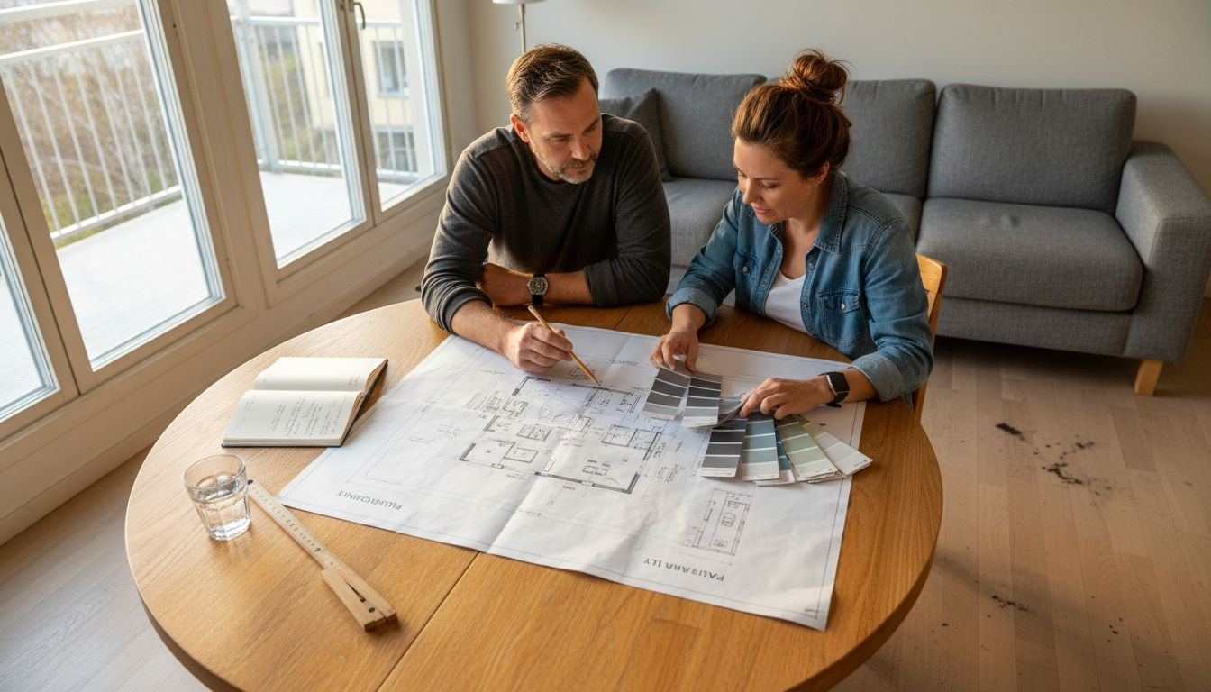 Arkitekter samtalar om hur man bäst utformar och organiserar olika rum