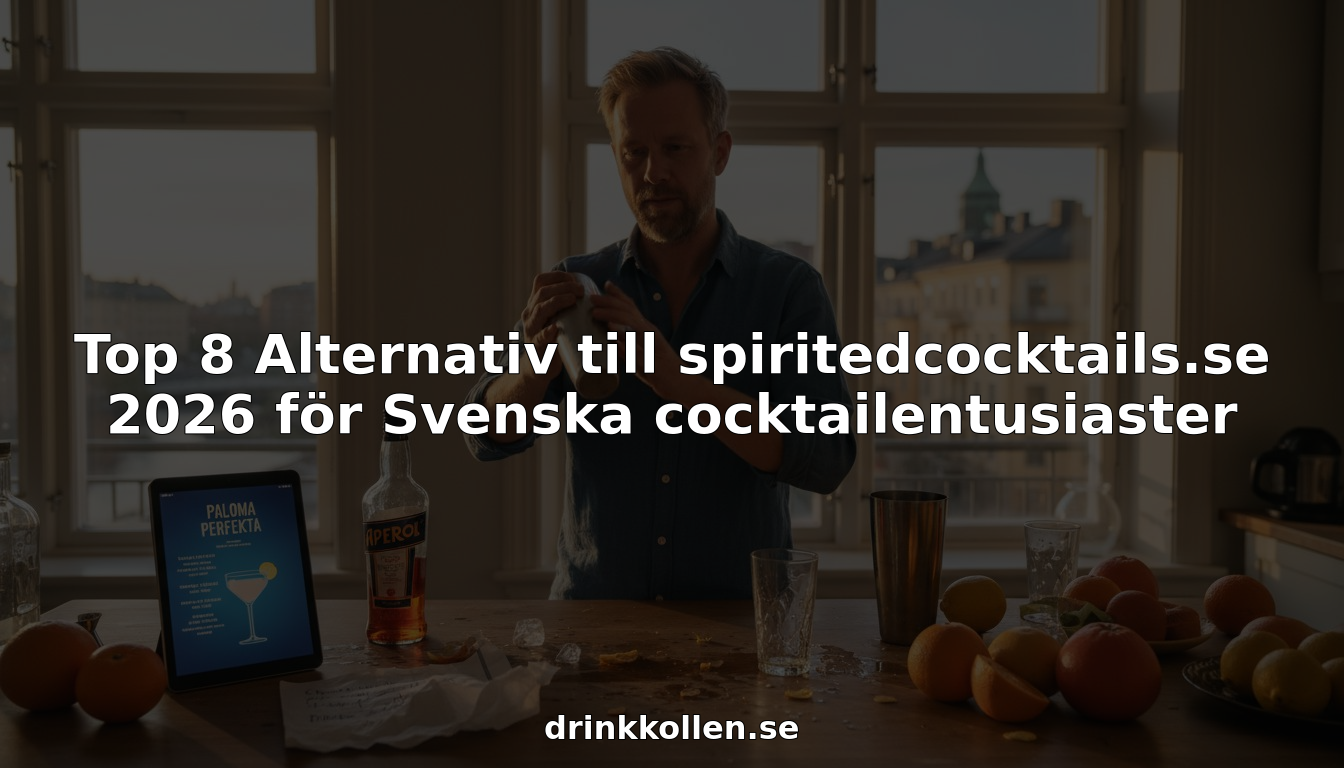 Hemmabartender som blandar drinkar hemma i köket