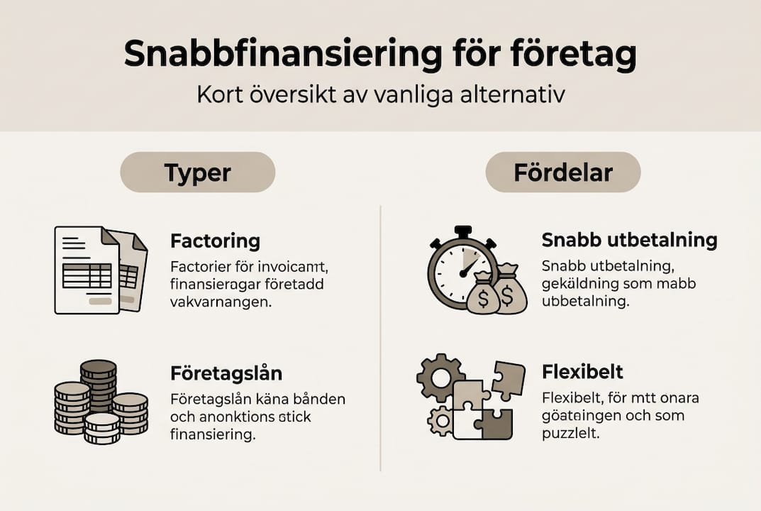 Så fungerar snabb finansiering – en översikt över fördelarna