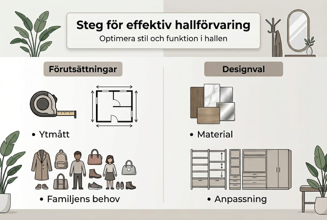 Guide: Så planerar du smart förvaring i hallen – steg för steg