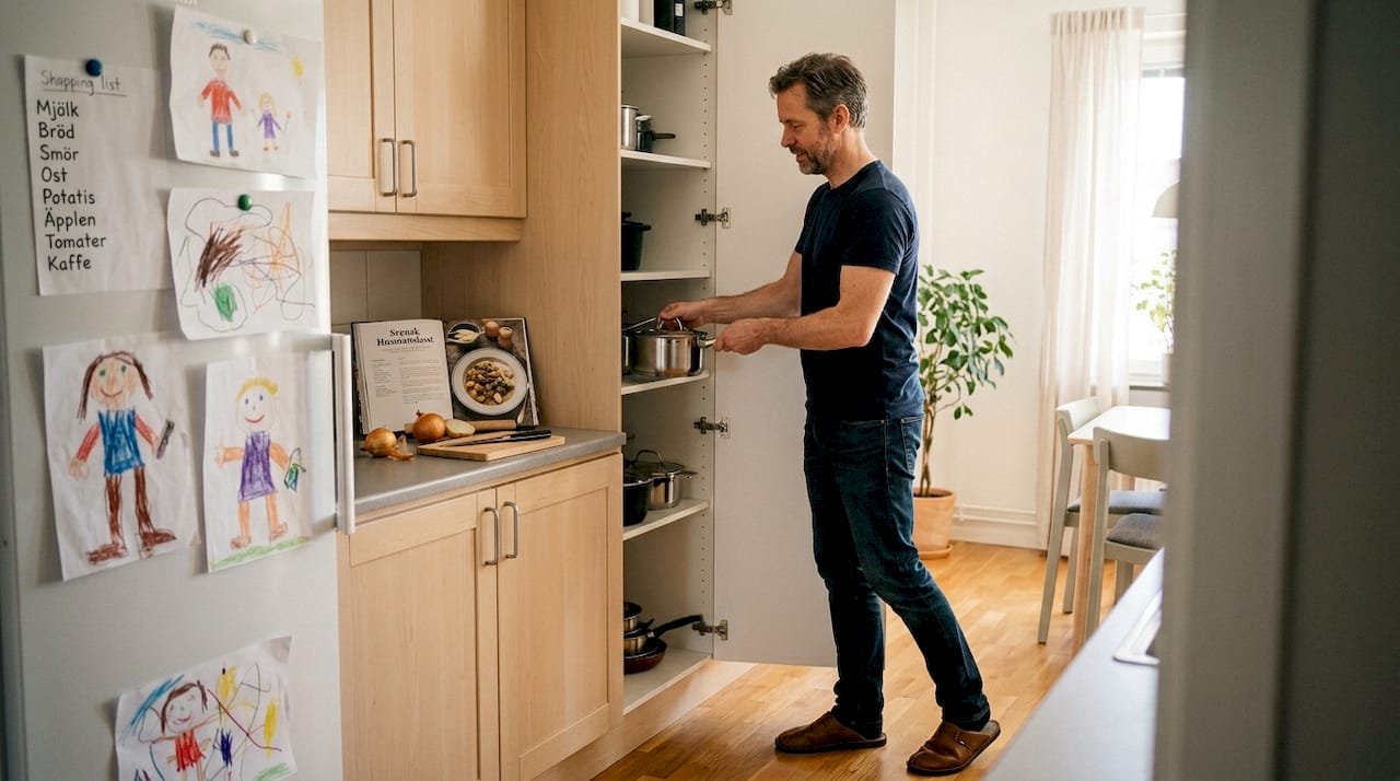 I köket gäller det att vara smart med förvaringen.