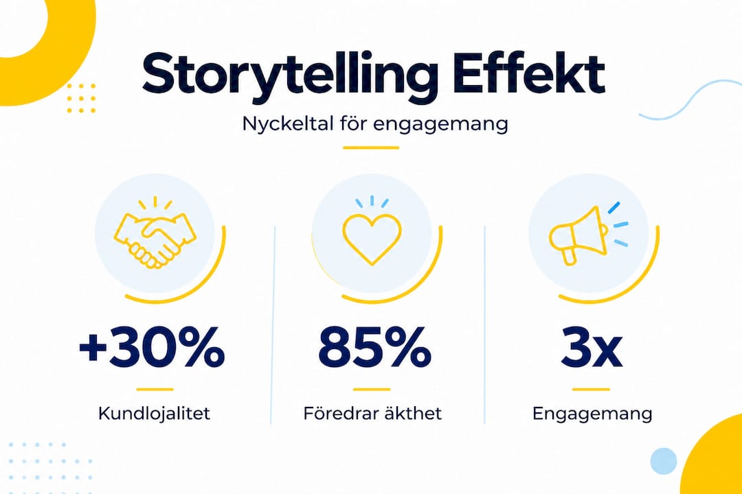 Visuell sammanställning: Så påverkar storytelling enligt statistiken