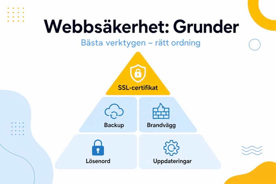 Visuell guide till de viktigaste verktygen för säkerhet på webben
