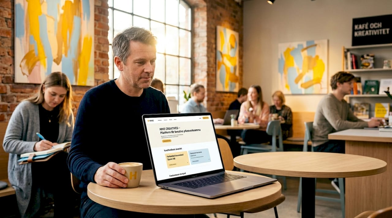 Man går igenom gästernas synpunkter på caféet