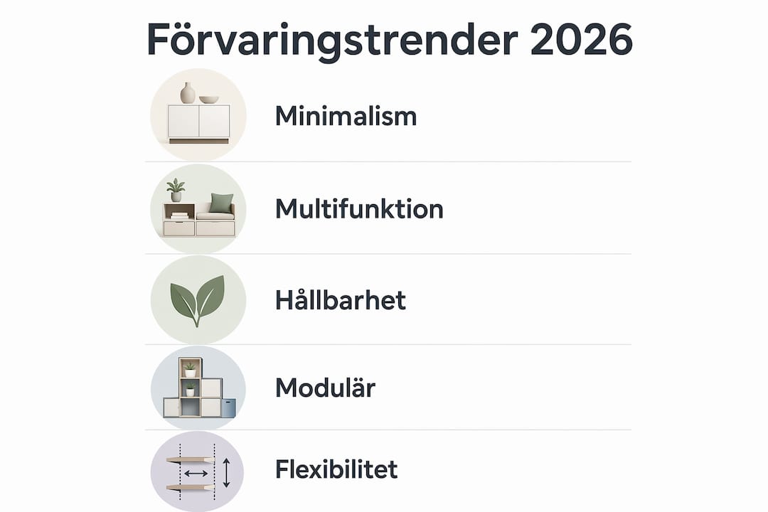 Infografik som visar de hetaste lagringstrenderna 2026
