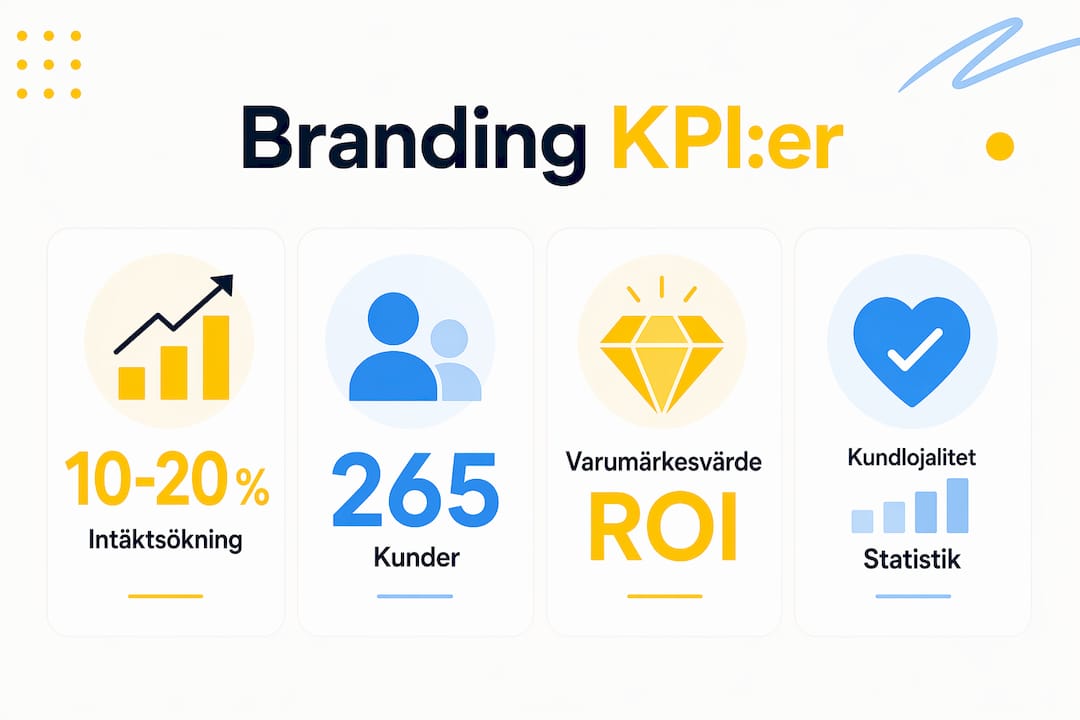 Visuell översikt över nyckeltal för varumärkesbyggande