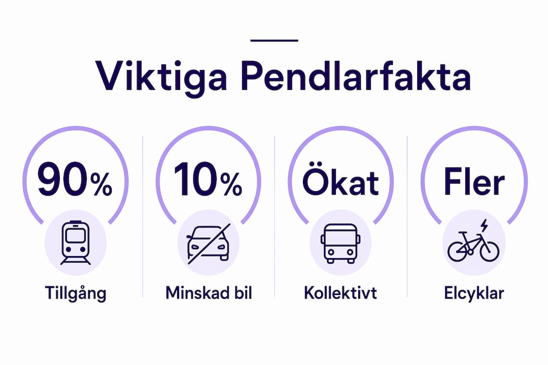 Infografik som visar hur viktig kollektivtrafiken är för att kunna pendla smidigt till coworkingplatser