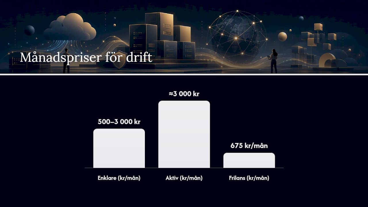 Vad kostar ett driftavtal och vilka servicenivåer finns? — overview diagram