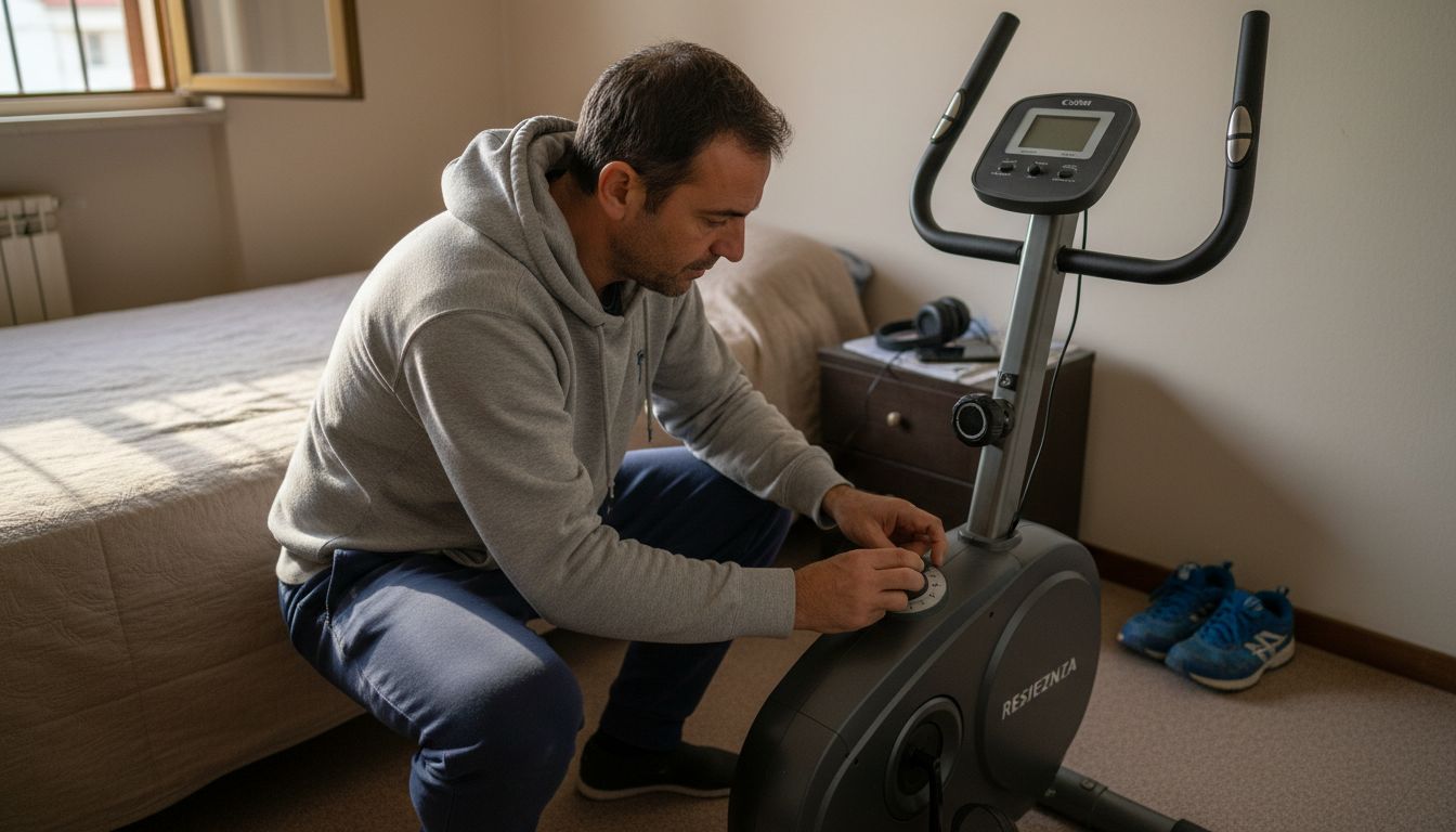 Manopola Resistenza Magnetica Per Cyclette – Doppio Pedale, 10 Marce, In Plastica E Metallo, Con Cavo Da 110 Cm