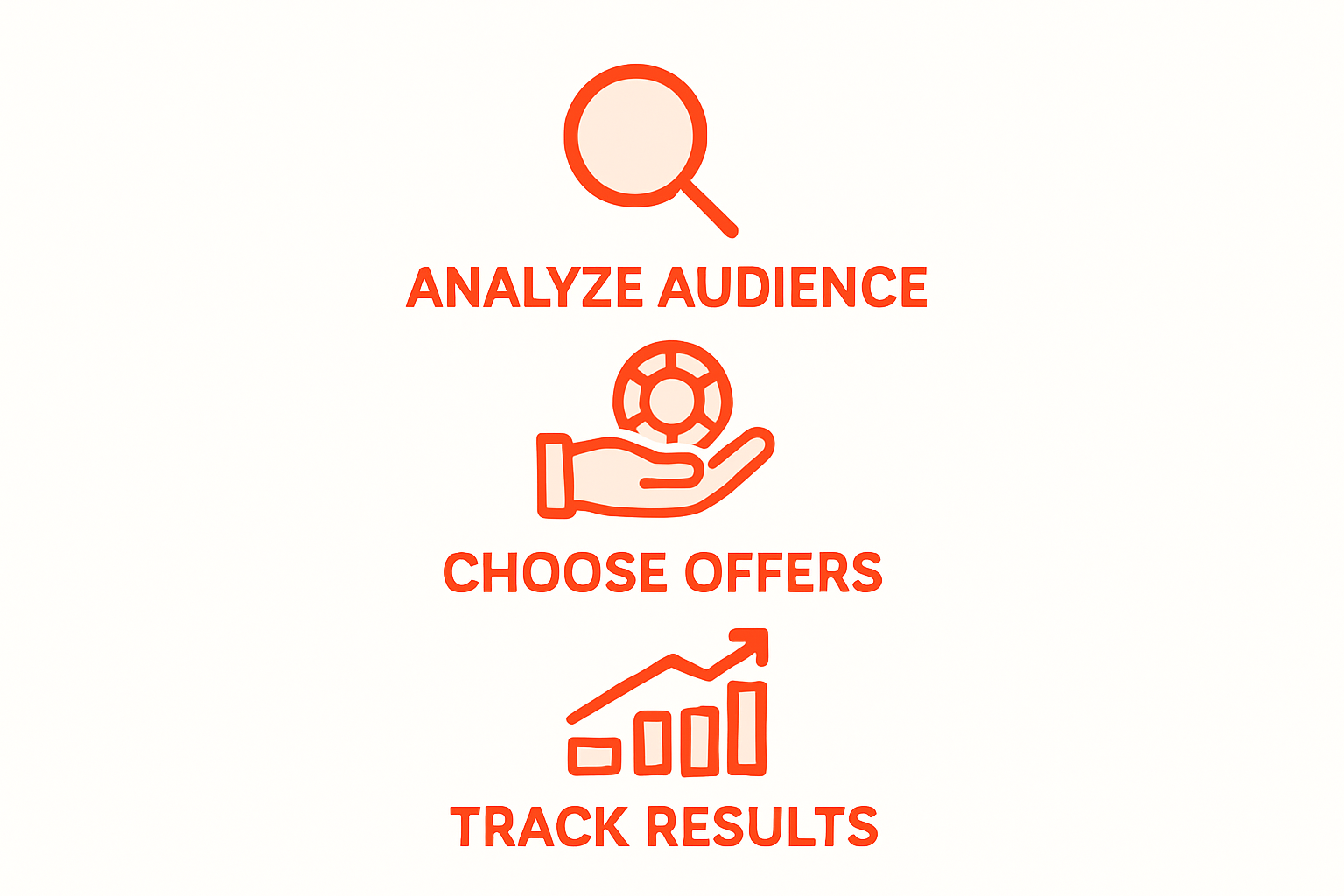 Infographic of affiliate marketing process