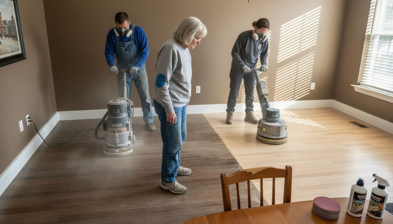 Comparison of hardwood floor restoration techniques