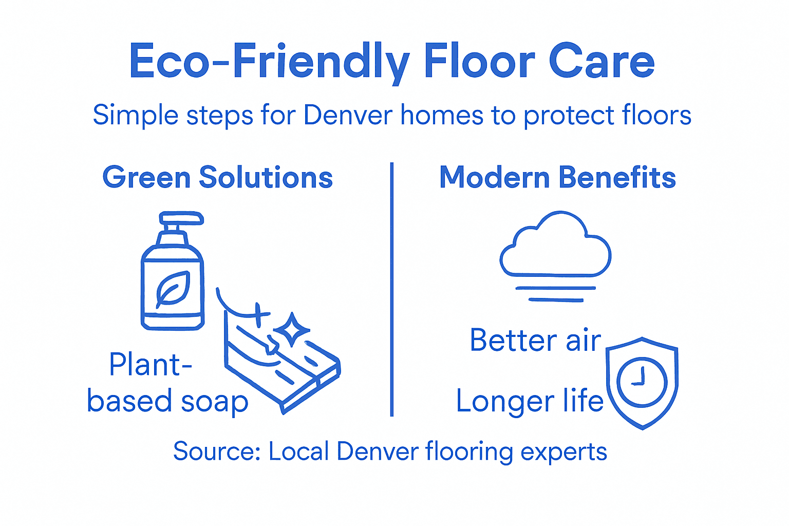 Infographic on eco-friendly floor care solutions