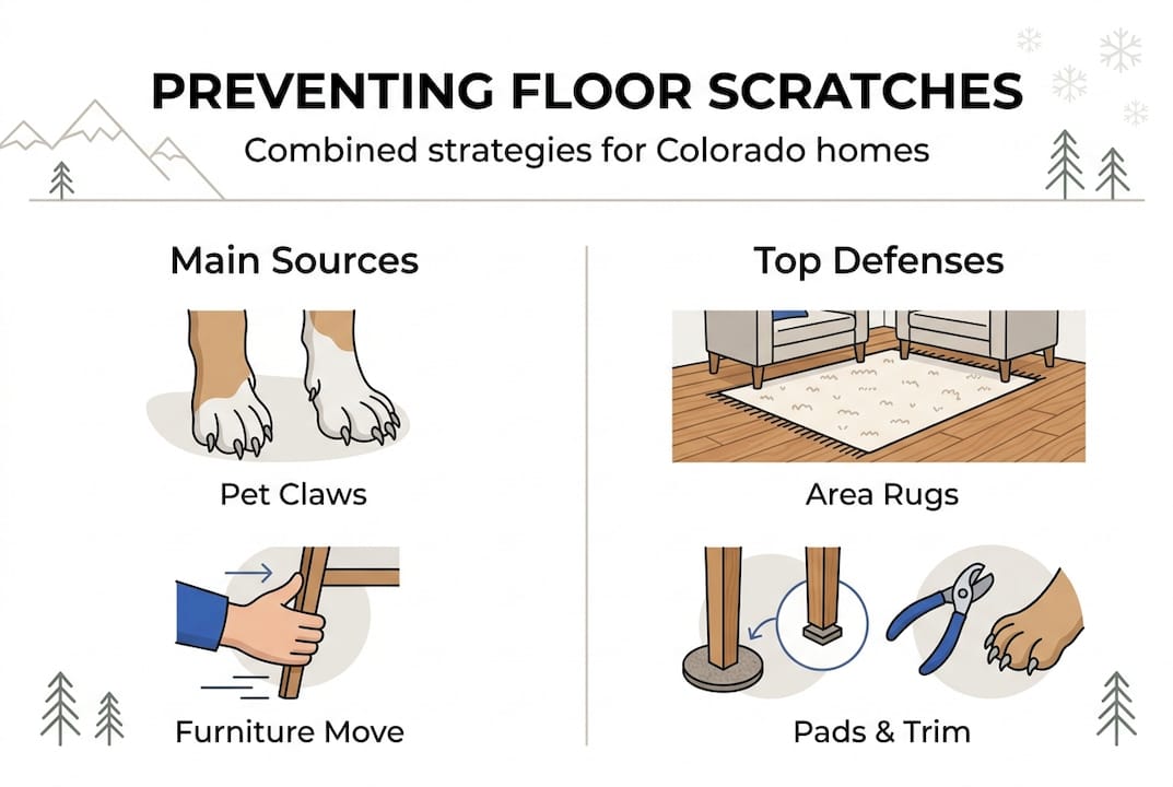 Infographic shows scratch sources and defenses