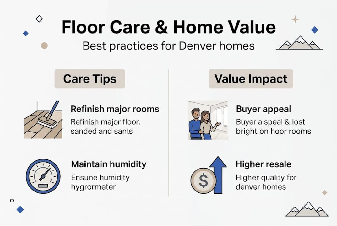 Infographic shows Denver floor care best practices