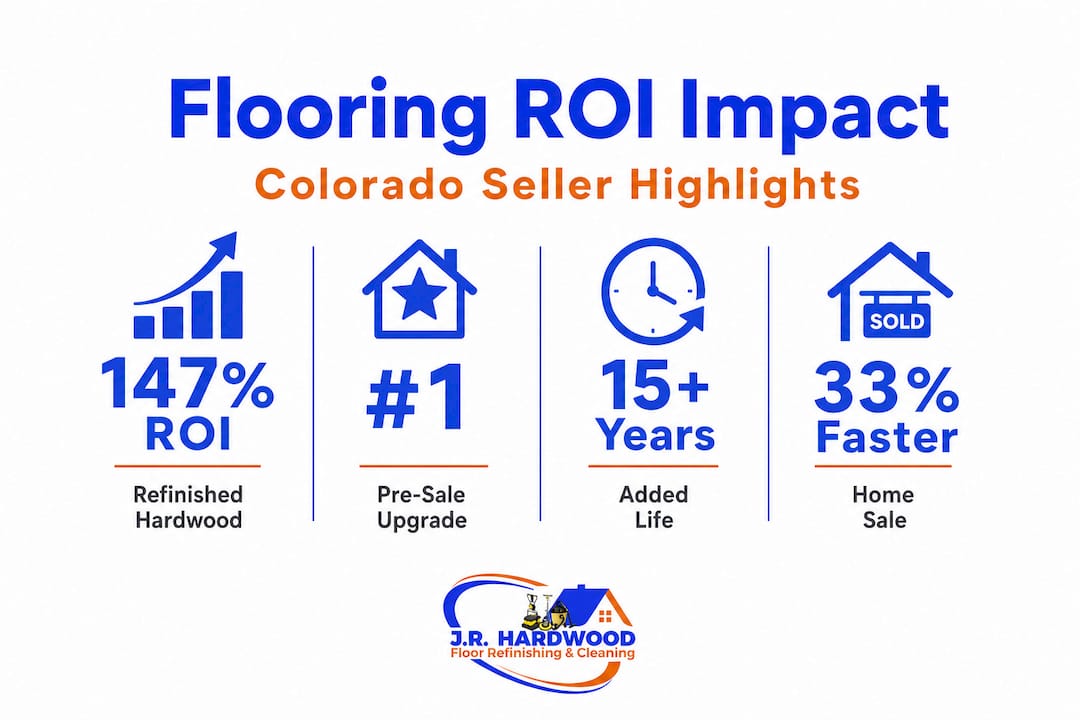 Infographic with Colorado floor ROI statistics and highlights