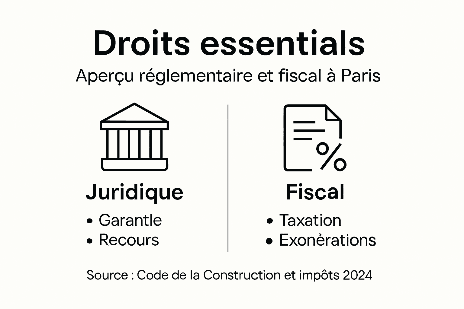 Visuel explicatif sur les enjeux juridiques et fiscaux des promoteurs immobiliers à Paris