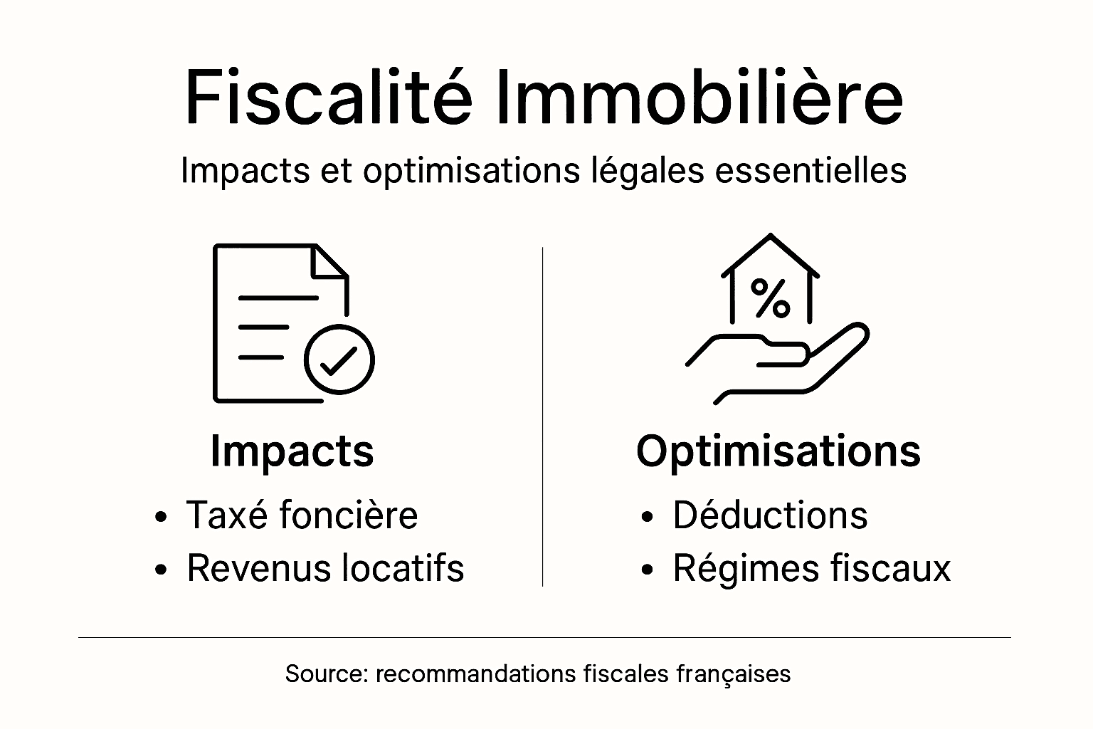 Infographie&nbsp;: quels sont les effets et les leviers d’optimisation fiscale dans l’immobilier&nbsp;?