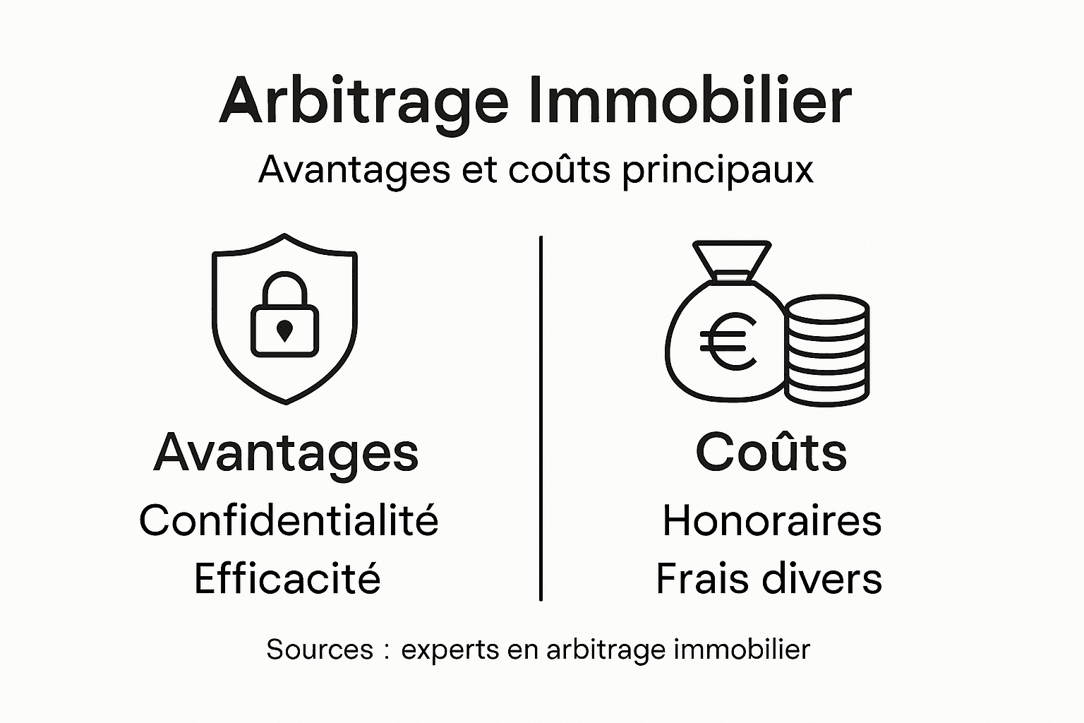 Infographie : tout savoir sur les bénéfices et les coûts de l'arbitrage immobilier
