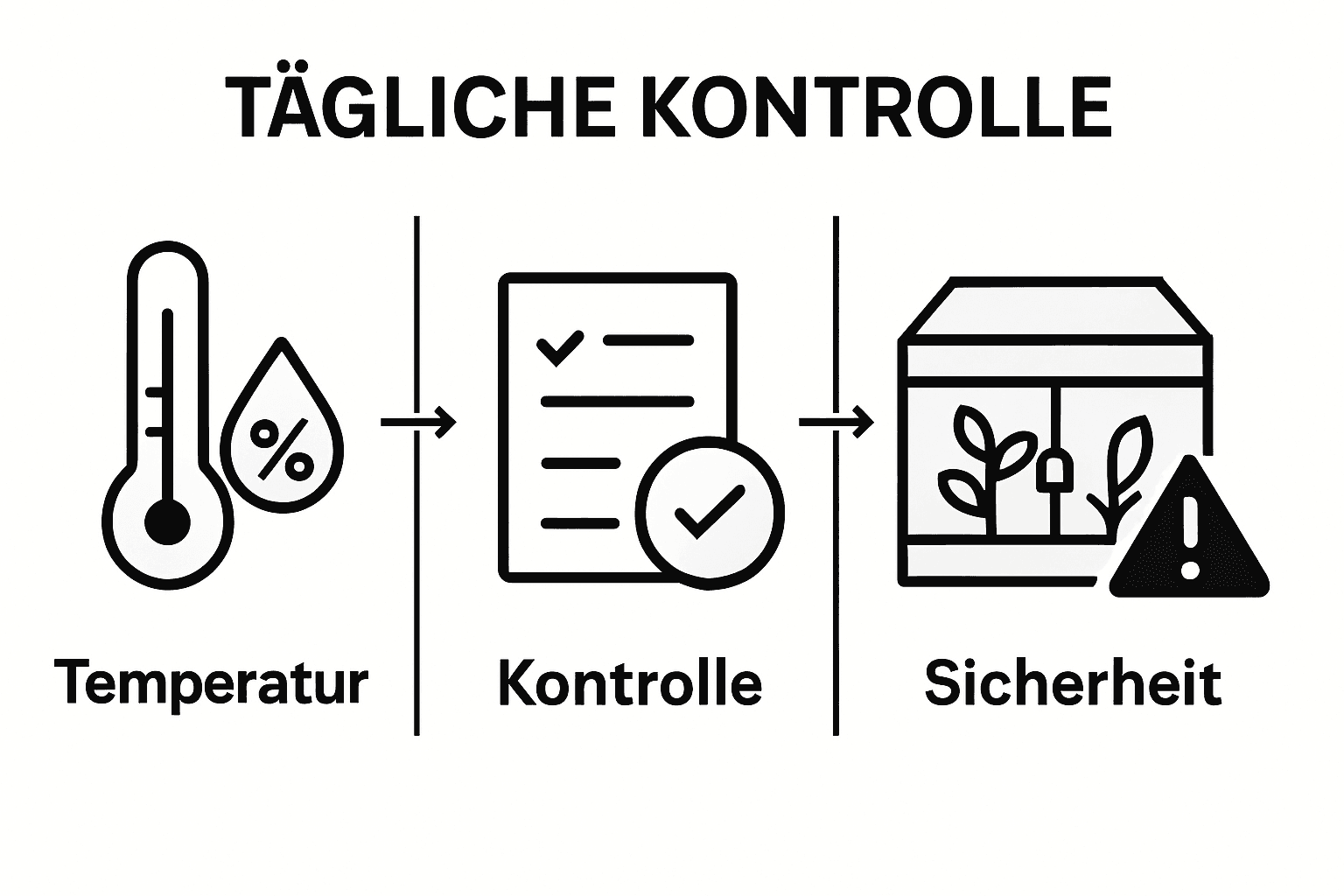 Infografik: Klima- und Sicherheits-Check fürs Terrarium