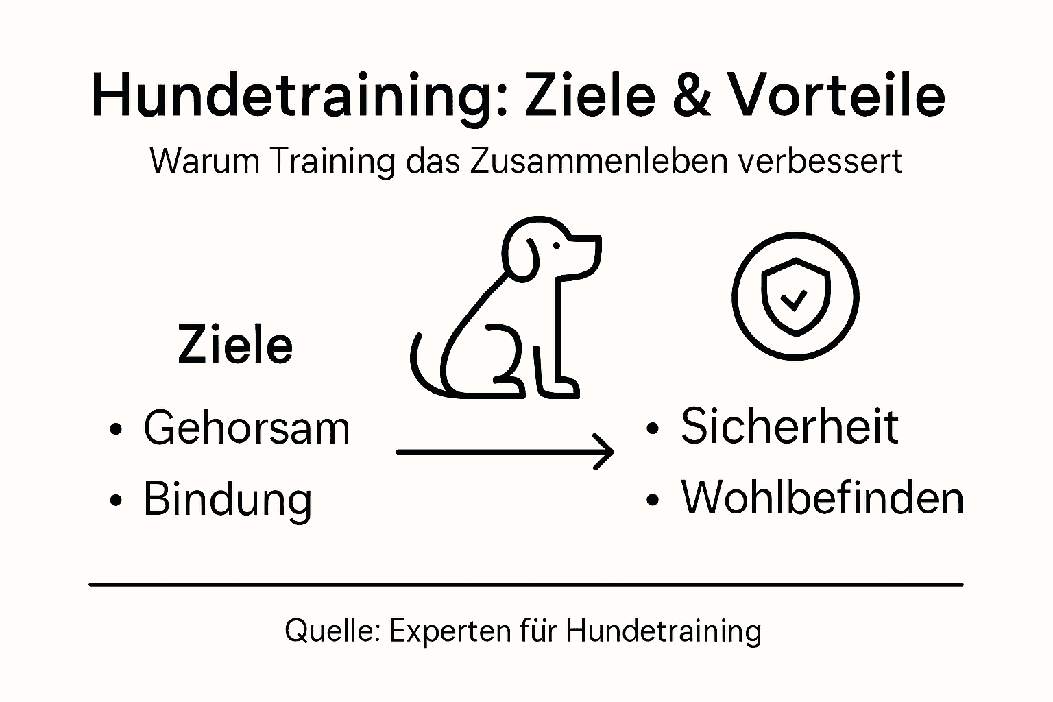 Übersicht: Ziele und Vorteile effektiven Hundetrainings auf einen Blick
