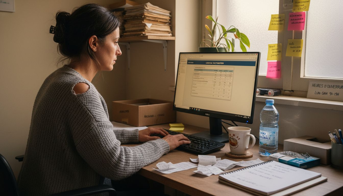 Un chef d’entreprise à la tête d’une petite société qui intègre l’intelligence artificielle dans son activité au quotidien.