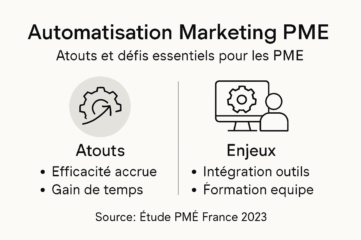 Infographie : comprendre les bénéfices et les défis de l’automatisation