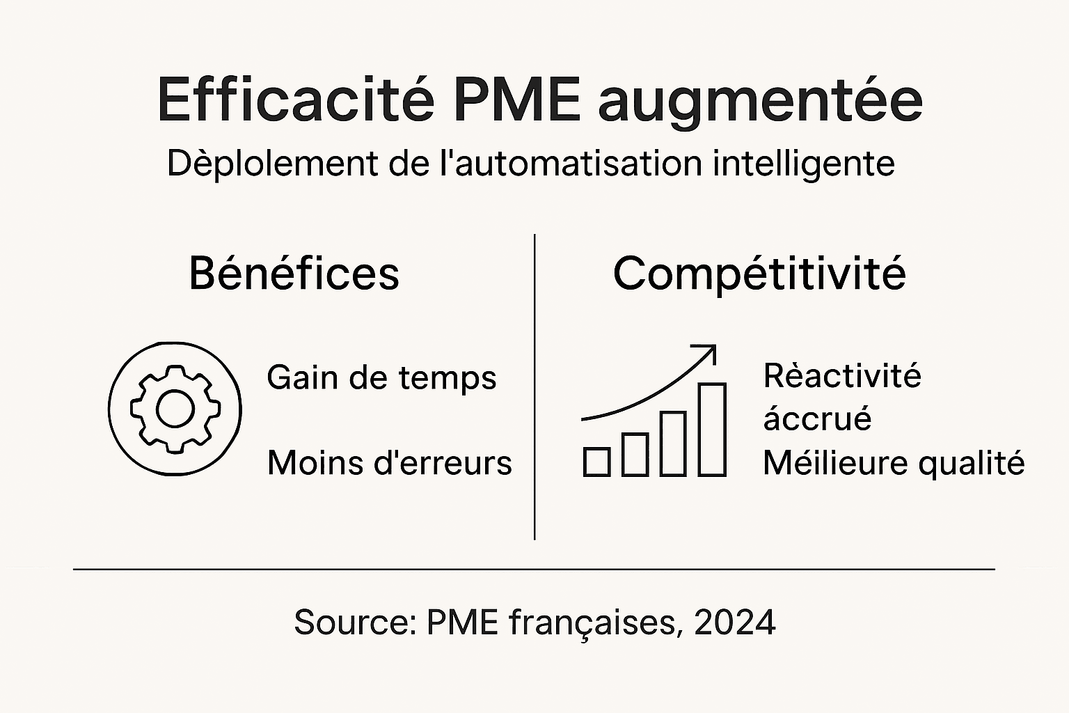 Infographie : comment l’automatisation booste la performance des PME