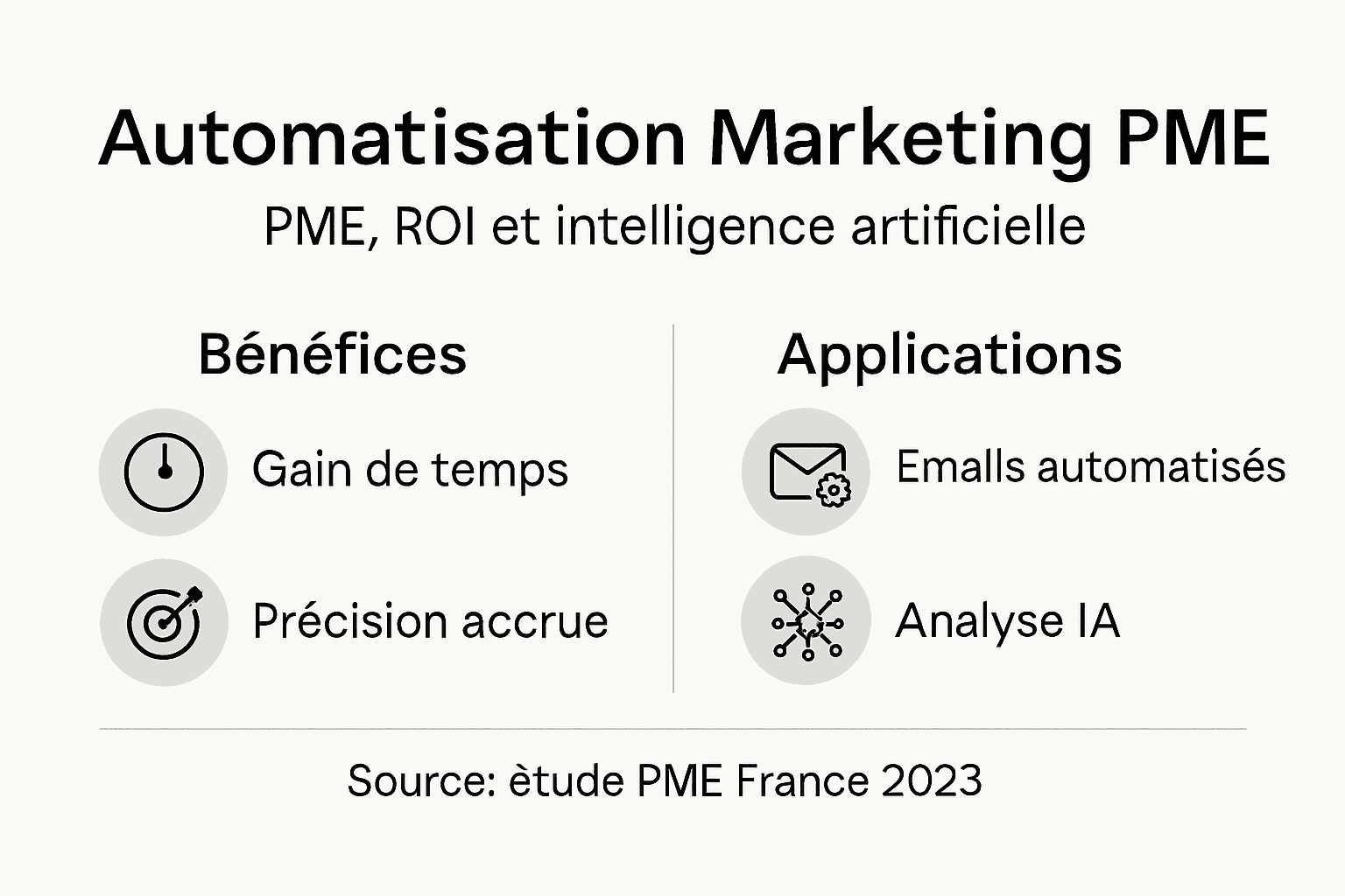 Visuel explicatif : comment les PME peuvent booster leur marketing grâce à l’automatisation
