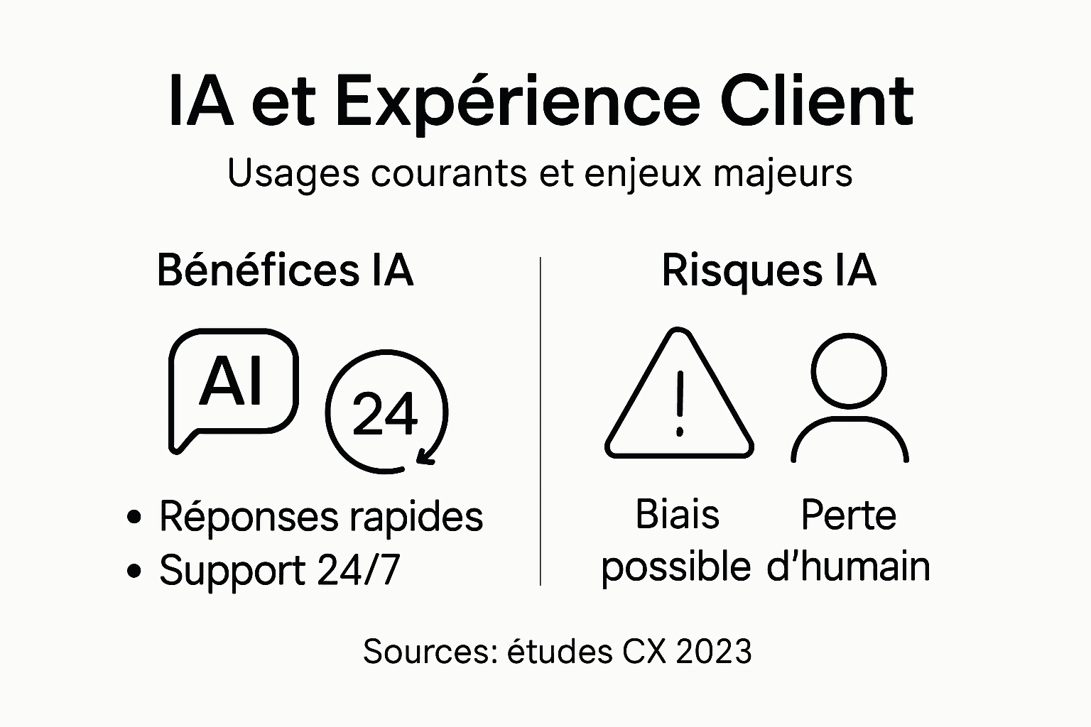 Infographie : comment l’IA transforme la relation client et quels sont les principaux enjeux