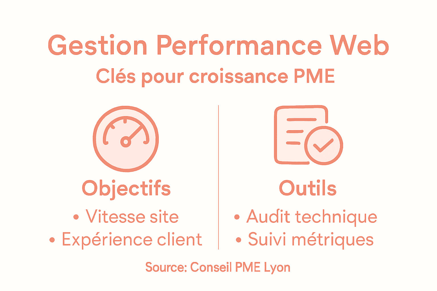 Infographie : optimiser la performance web de votre PME