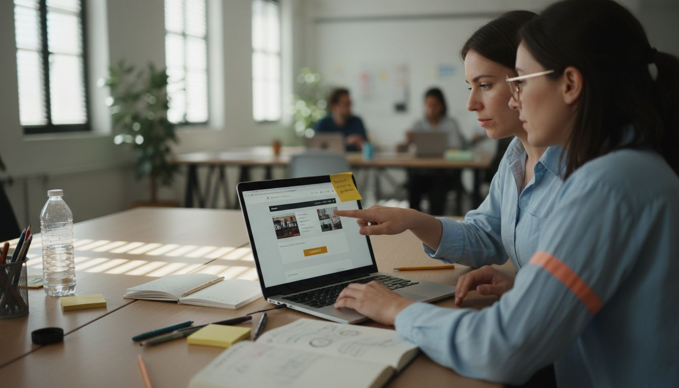 Réalisation de tests utilisateurs sur une maquette de site web pour PME