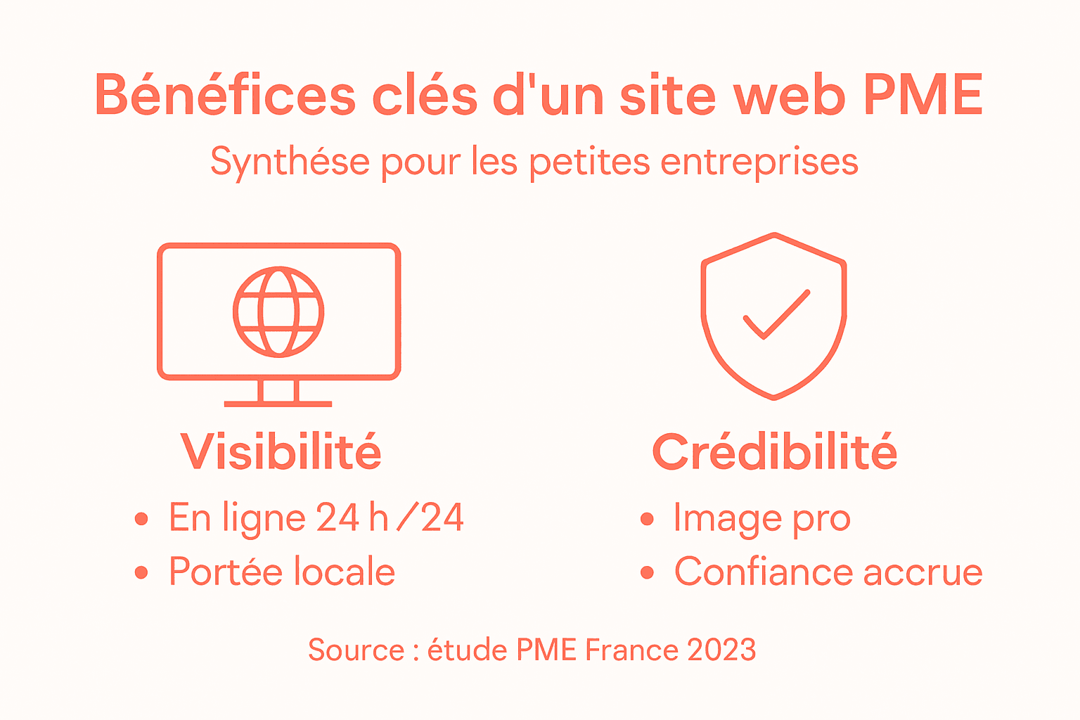 Infographie : pourquoi avoir un site web est essentiel pour les petites entreprises