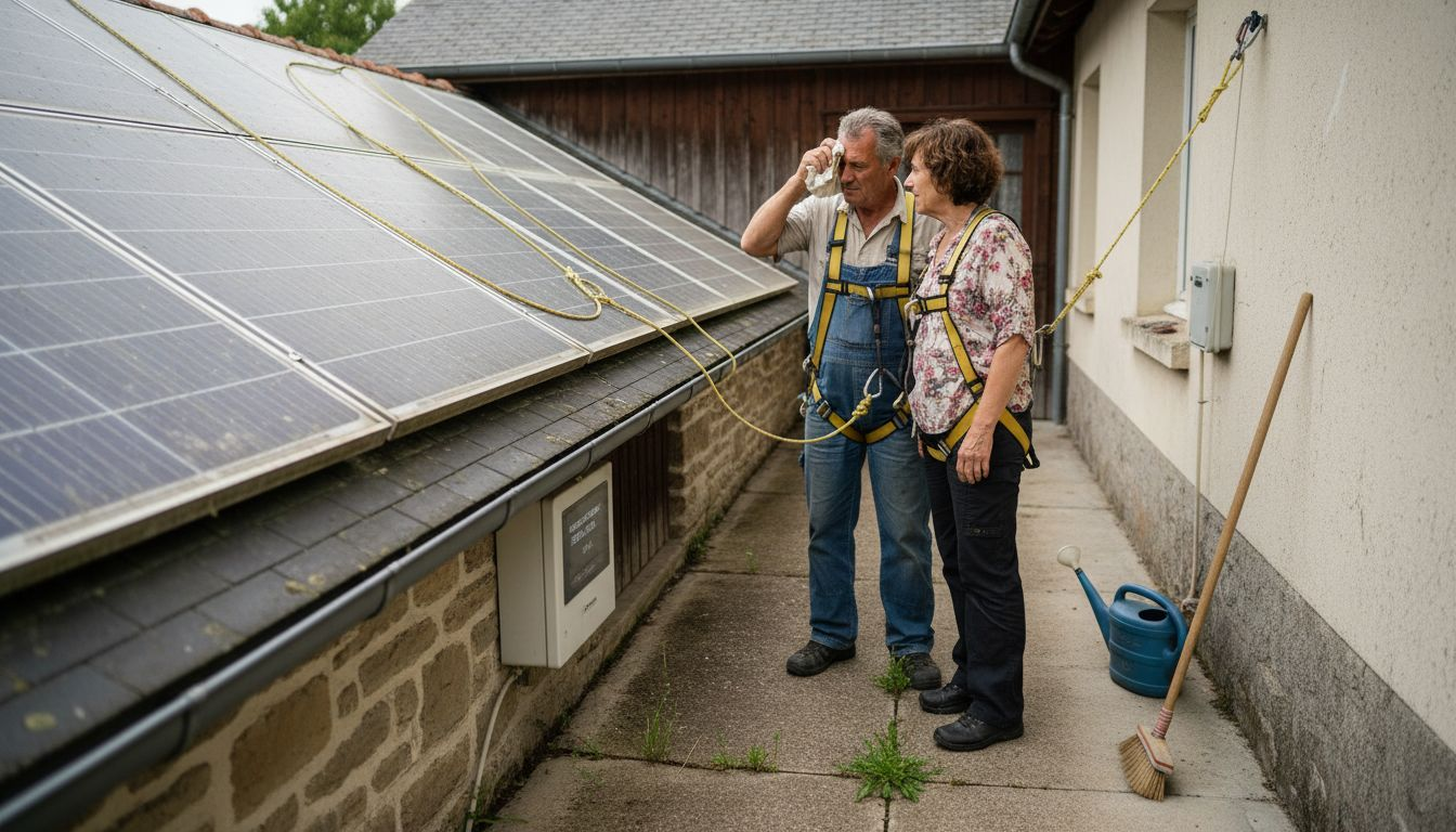 Même après plusieurs années, les panneaux solaires installés à la maison continuent à fournir de l’électricité.