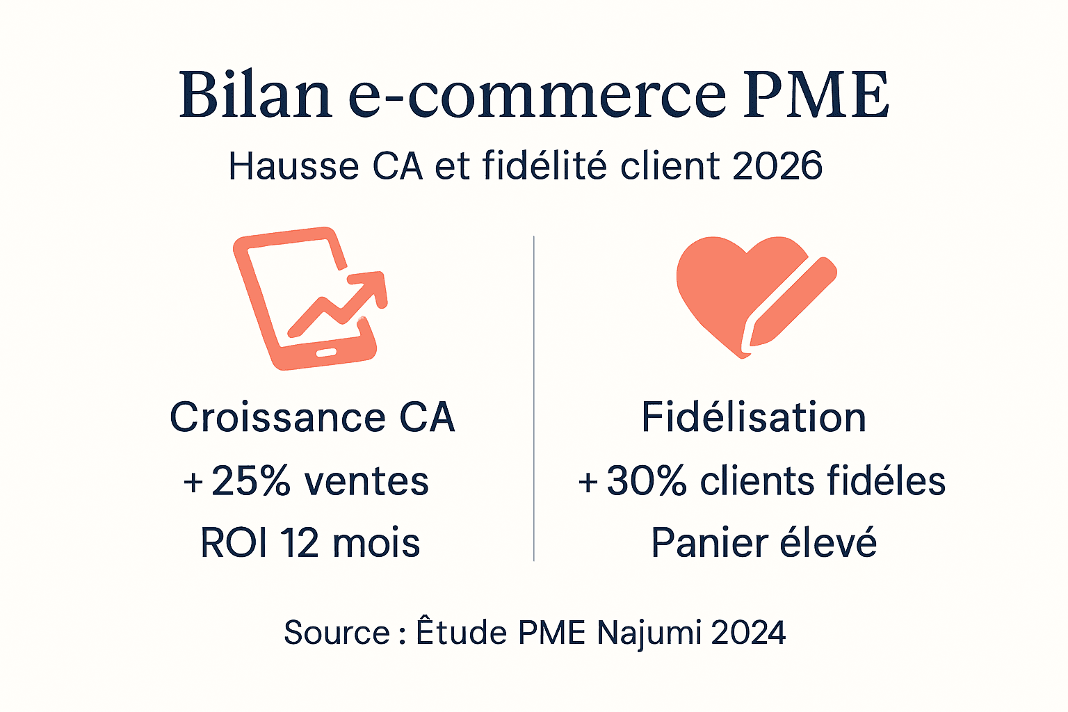 Panorama des performances e-commerce des PME : chiffres clés en infographie